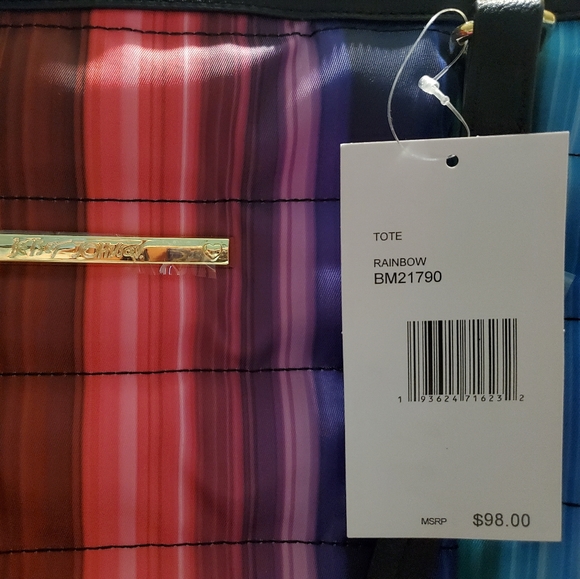 Betsey Johnson Rainbow Tote Bag - Picture 11 of 11